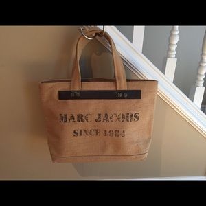 Marc Jacobs burlap tote